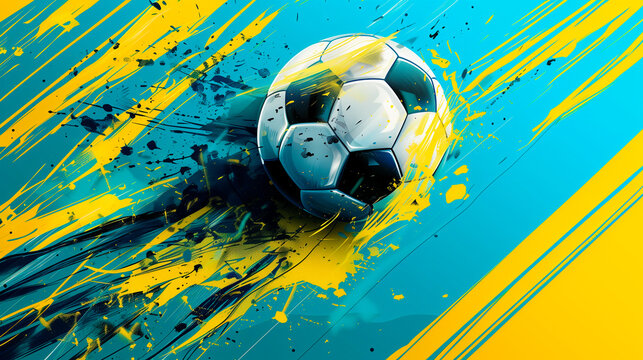 abstract soccer ball background