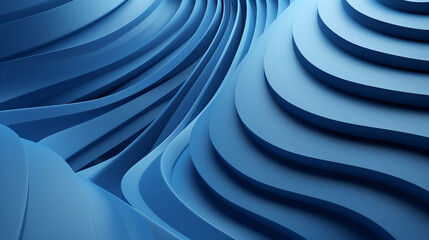 Fototapeta premium abstract background modern wallpaper 3d render blue wave business background 