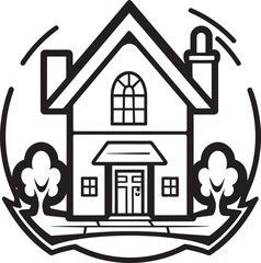 Minimalist House Logo Vector Graphic