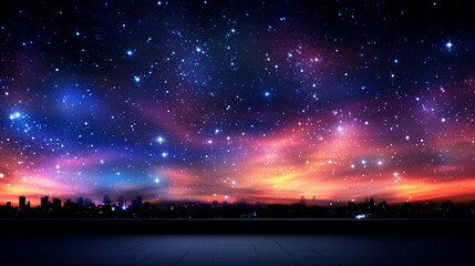 sky with stars  high definition(hd) photographic creative image