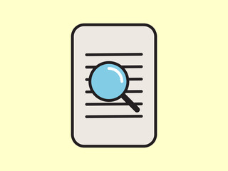 Illustration a vector icon depicting documents, suitable for web and mobile applications, isolated for use in graphic and design.