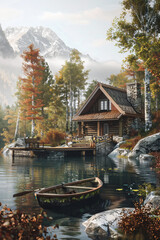 Serene Lakeside Cabin: Private Dock and Rowboat