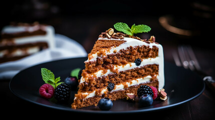 cake with chocolate  high definition(hd) photographic creative image