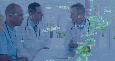 Image of financial data processing over diverse doctors