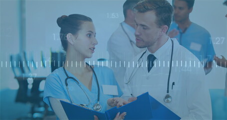 Image of financial data processing over diverse doctors