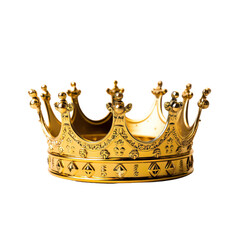 Ornate Golden Crown Showcasing Regal Elegance and Royal Authority, Symbolizing the Concept of Monarchy and Power.