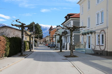 street in the alpine town