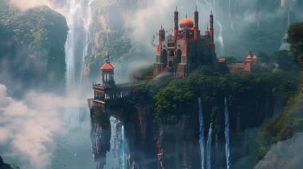 Fotobehang Fantasy Mythic Castle © Anas