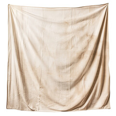 Cream Fabric Draped Elegantly Against a Solid Backdrop, Representing Concepts of Minimalism and Simplicity in Design.