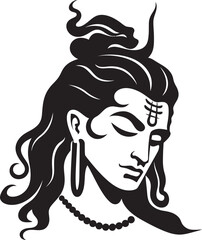 Shiva, The Meditator of Rebirth Vector Image