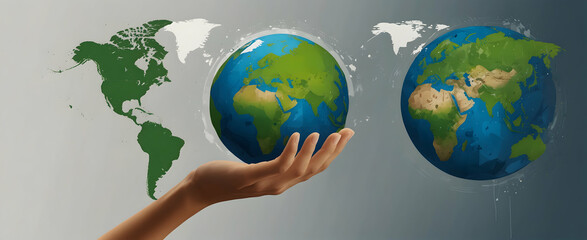 Conservation Conversations: Engage in Meaningful Dialogue About Protecting Our Planet - Flat Vector Illustration for Earth Day Theme (Vector, White Background)
