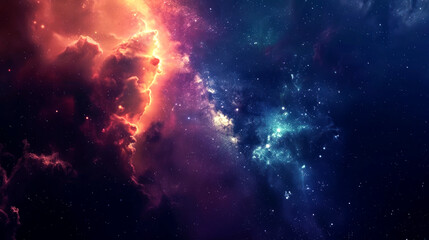 Obraz premium background field stars in deep space and galaxies