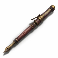  2D video game asset, Fountain Pen. Single object, white background