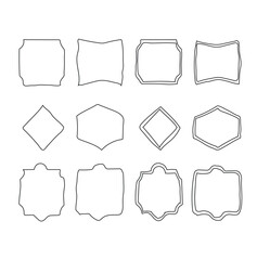 set of blank frames, Art & Illustration