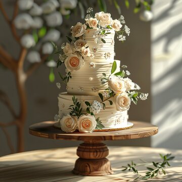 Eine wundersch&ouml;ne Hochzeitstorte