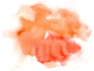Orange watercolor stains.