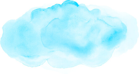 Blue sky watercolor stains.