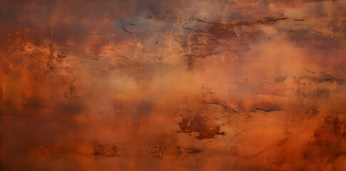 Grunge rusty orange brown metal steel background texture - obrazy, fototapety, plakaty