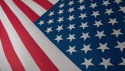 Fototapeta premium American Flag Wave Memorial Day