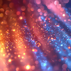 Blue, Pink and Yellow	Glittering Lights with Dreamy Bokeh, 	banner, background for event...