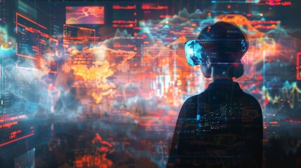 Futuristic Digital Art Learning Platform with Interactive Lessons, Illustrating the Modern Era of Art Education Concept.