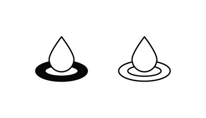 Fototapeta premium Liquid icon design with white background stock illustration