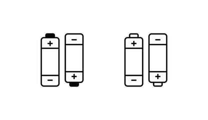 Battery icon design with white background stock illustration