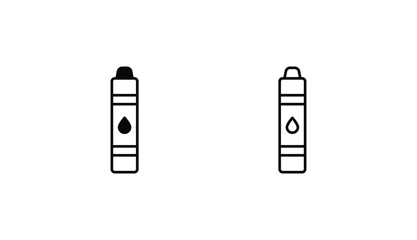 Vape icon design with white background stock illustration