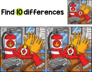 Firefighting Tools Find The Differences