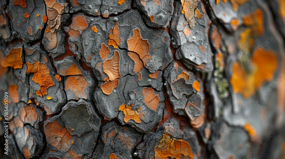 Wall mural textures and patterns: a photo macro close-up of the texture and patterns on a tree trunk