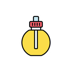 Vape Liquid icon design with white background stock illustration