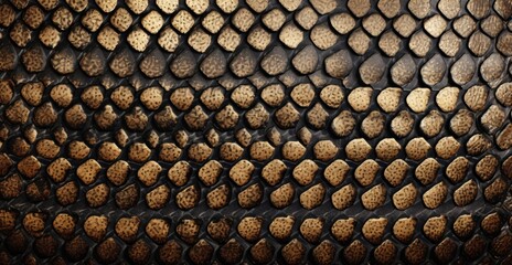 Snake Skin Texture Pattern. Natural Fabric. Abstract Animal Leather Background. Generative AI