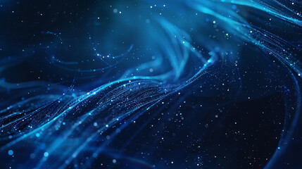 Fototapeta premium Abstract digital technology Big Data future blue background 