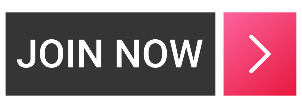 Join Now Button isolated on white background. Vector Illustration.