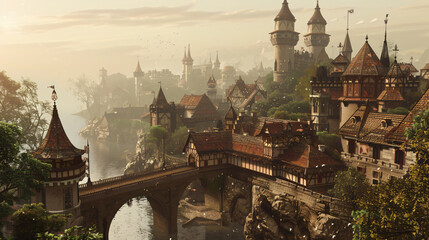 Medieval fantasy castle