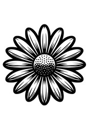 Daisy SVG, Camomile SVG, Daisy Silhouette, Daisy Clipart, Daisy Art Print, Daisy Cut file for Cricut, Daisy Logo, Flower SVG, Flowers SVG