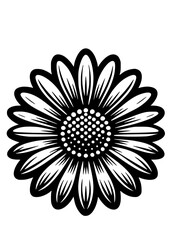Daisy SVG, Camomile SVG, Daisy Silhouette, Daisy Clipart, Daisy Art Print, Daisy Cut file for Cricut, Daisy Logo, Flower SVG, Flowers SVG