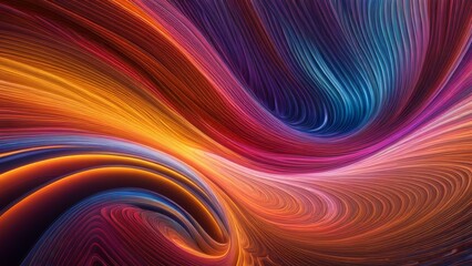 Fototapeta premium abstract colorful background with smooth wavy lines, computer generated images