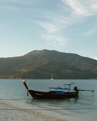 Fototapeta na wymiar Beach boat. Koh Lipe, Thailand.