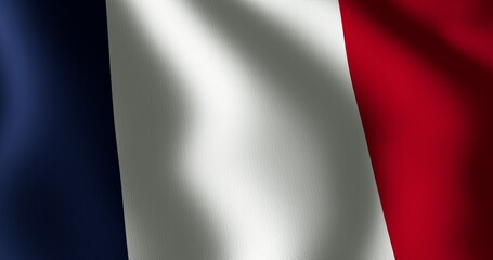 Naklejka premium Image of waving flag of france