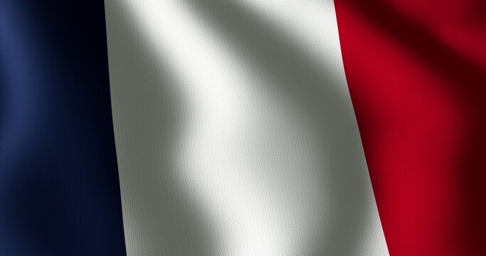 Naklejki Image of waving flag of france