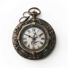  2D video game asset, Pocket Watch. Single object, white background