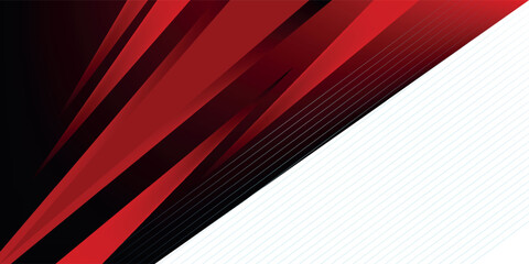 Template corporate banner concept red black grey and white contrast background.
