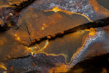 Rust stone wall stone texture image use for backgrounds or textures