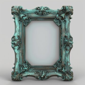  2D video game asset, Picture Frame. Single object, white background