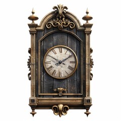  2D video game asset, Clock. Single object, white background