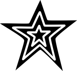 Obraz premium Stars set. Doodle drawing