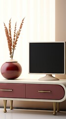 modern looking tv stand with two drawers UHD Wallpaper