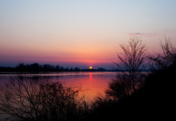 Fototapeta na wymiar Zachód słońca, sunset.