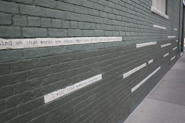 Messages on a wall